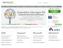 Tablet Screenshot of de.signature-it.com